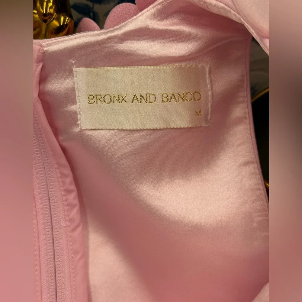 🆕 BRONX & BANCO 🧿 NWOT Estelle Floral Mini Dress, Blush Pink - Sz M US 6 - Picture 16 of 17